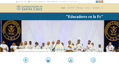 Desktop Screenshot of congregaciondesantacruz.org.pe