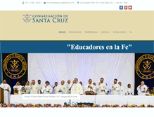 Tablet Screenshot of congregaciondesantacruz.org.pe